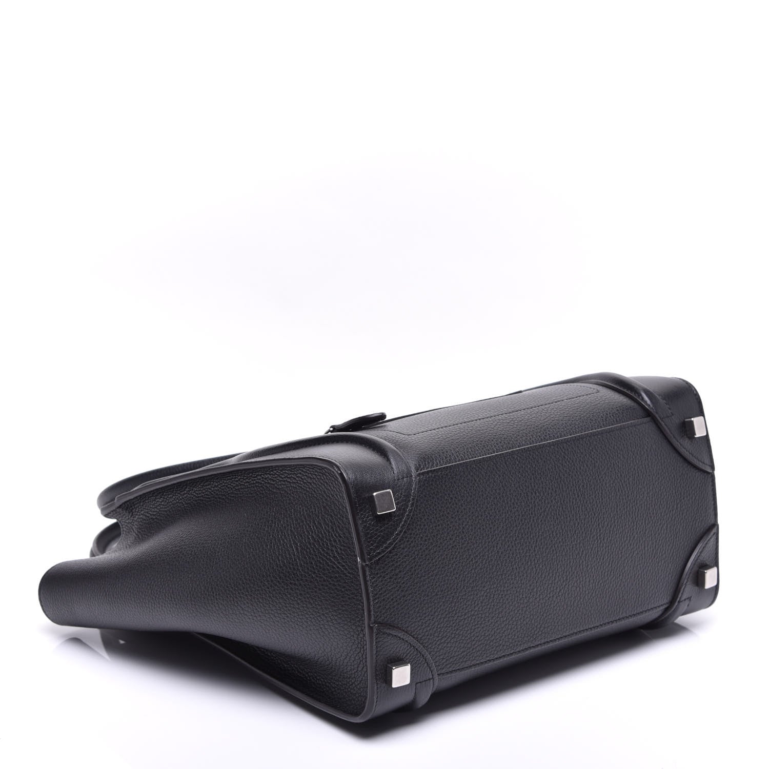 Celine Drummed Calfskin Micro Luggage Black 4 of 8