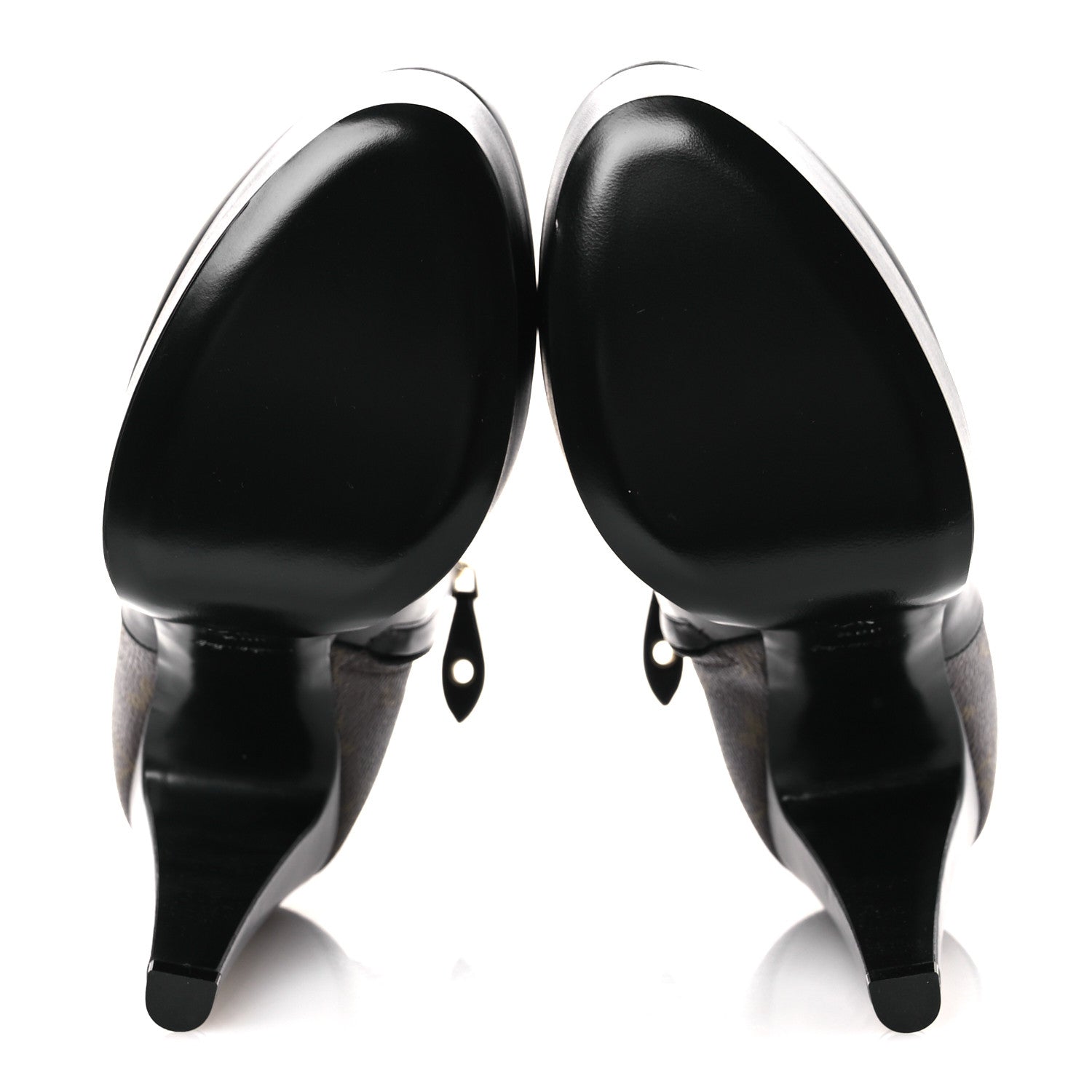 Louis Vuitton Calfskin Monogram Afterglow Platform Ankle Boots 39.5 Black 7 of 13
