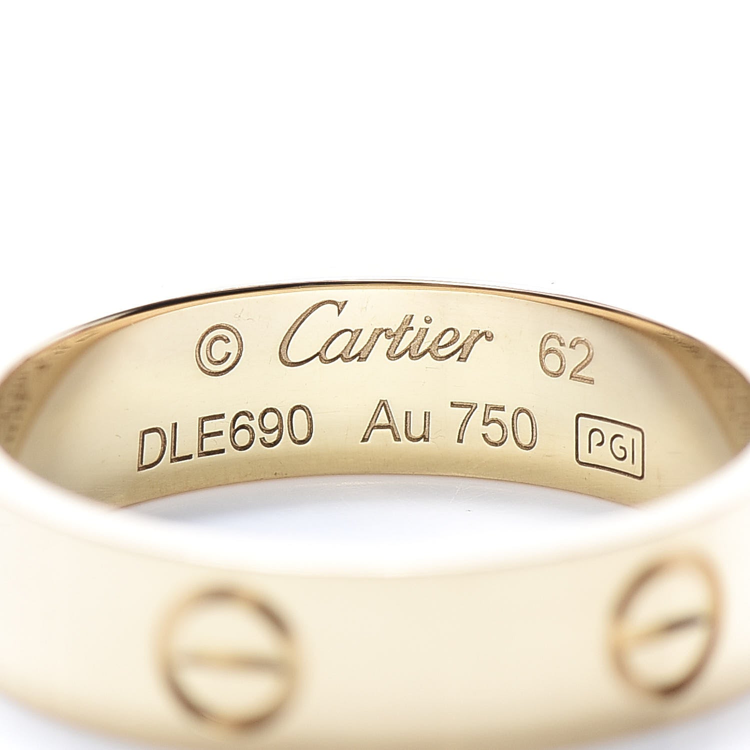Cartier 18K Yellow Gold 5.5mm LOVE Ring 62 10 4 of 5