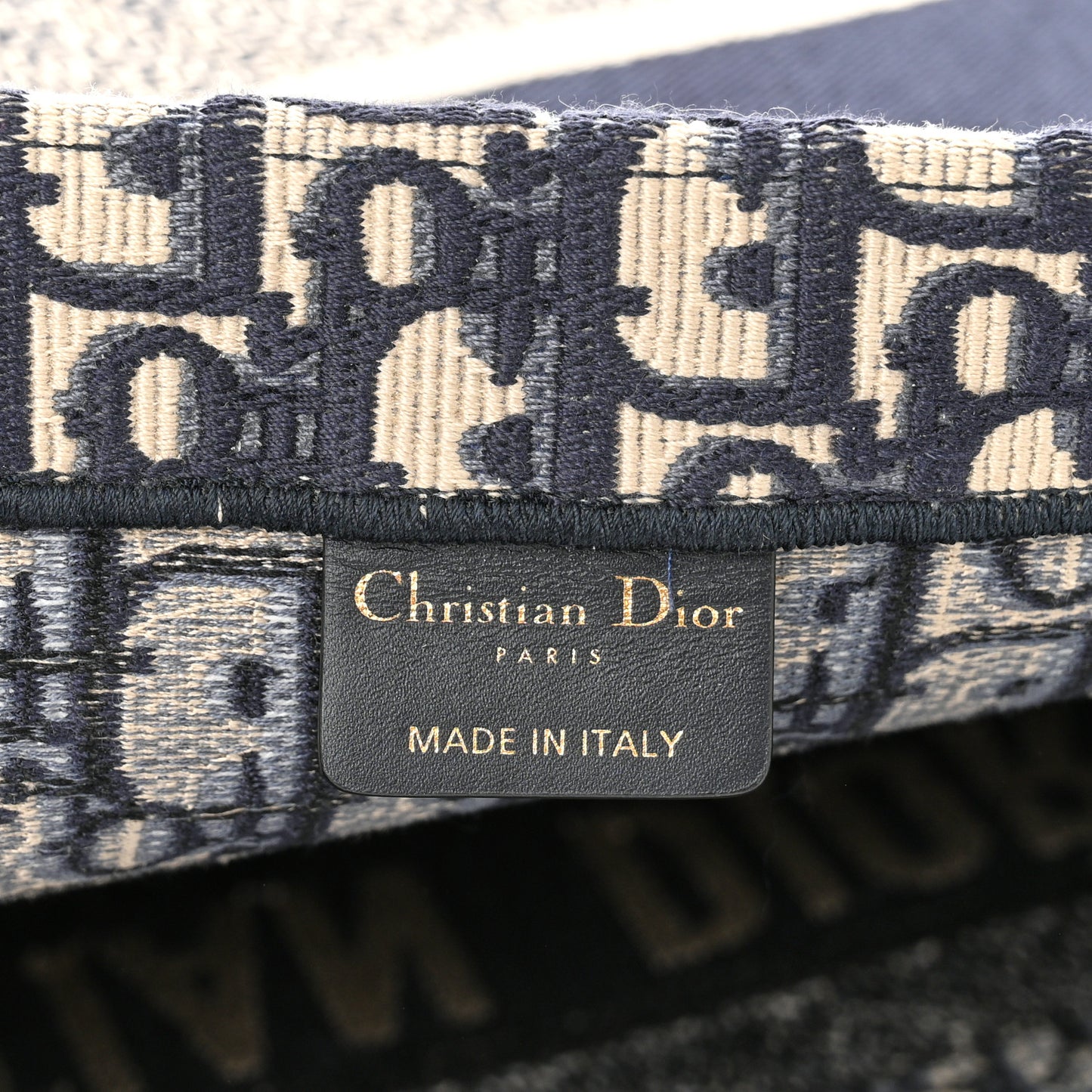 Oblique Large Book Tote Blue Multicolor