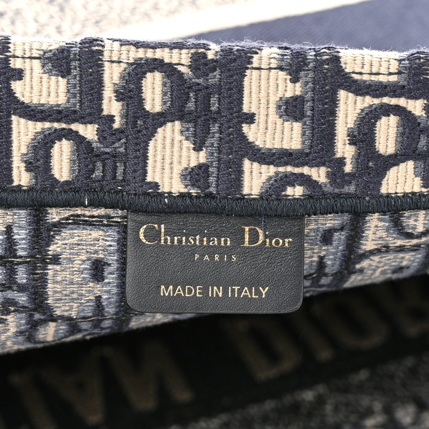 Christian Dior Oblique Large Book Tote Blue Multicolor 6 of 11