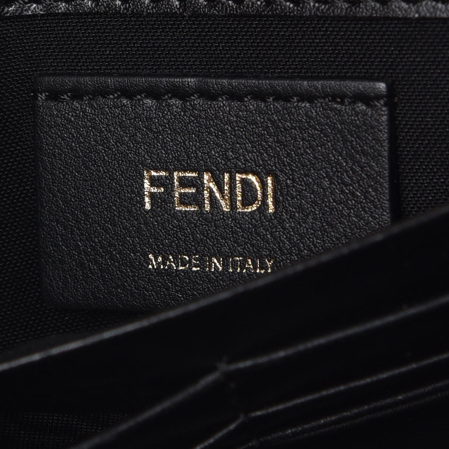 Fendi Vitello Liberty Lucido F is Fendi Wallet on Chain Black 6 of 7