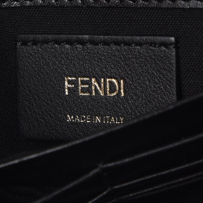 Fendi Vitello Liberty Lucido F is Fendi Wallet on Chain Black 6 of 7