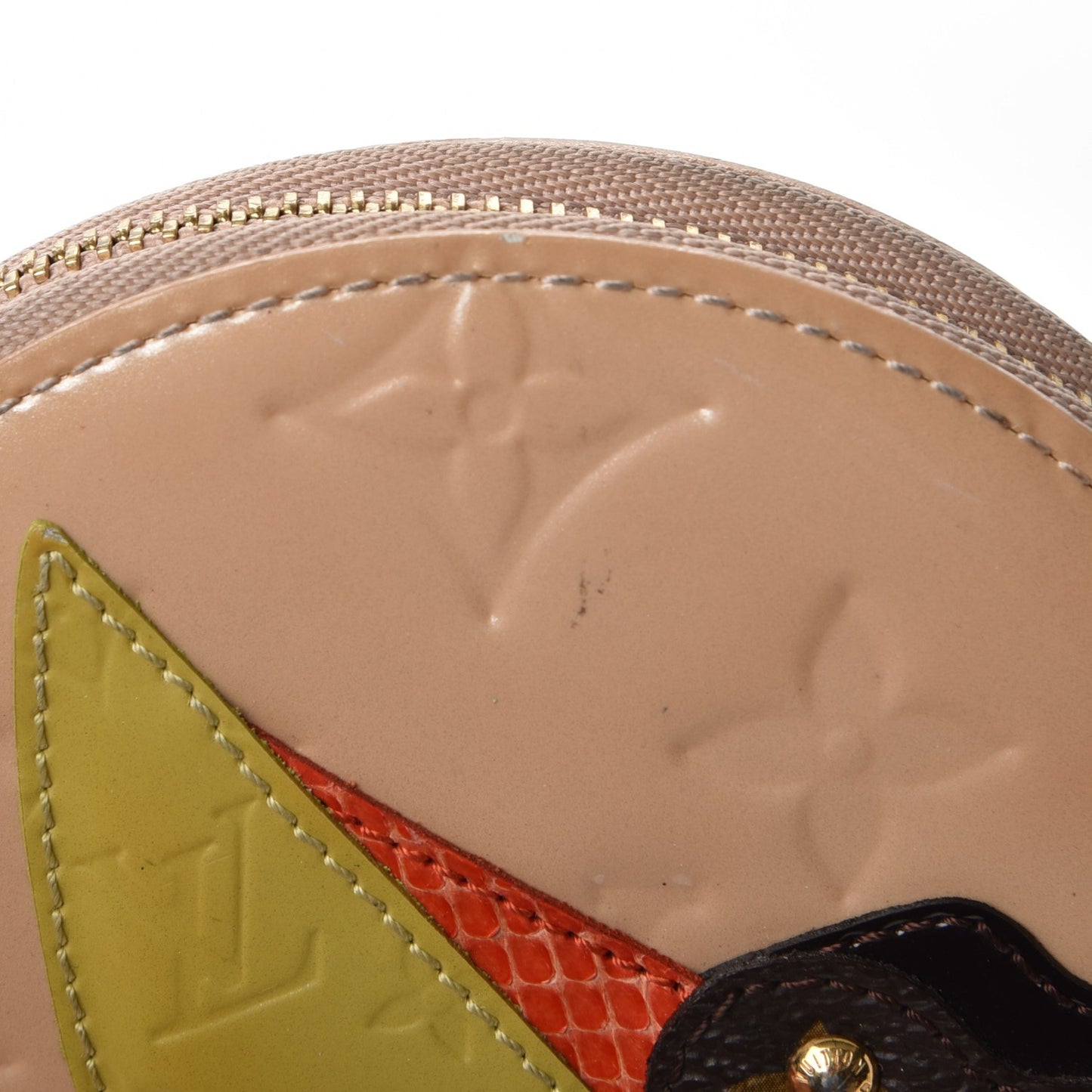 Vernis Animania Oiseau Songbird Coin Purse Rose Florentin