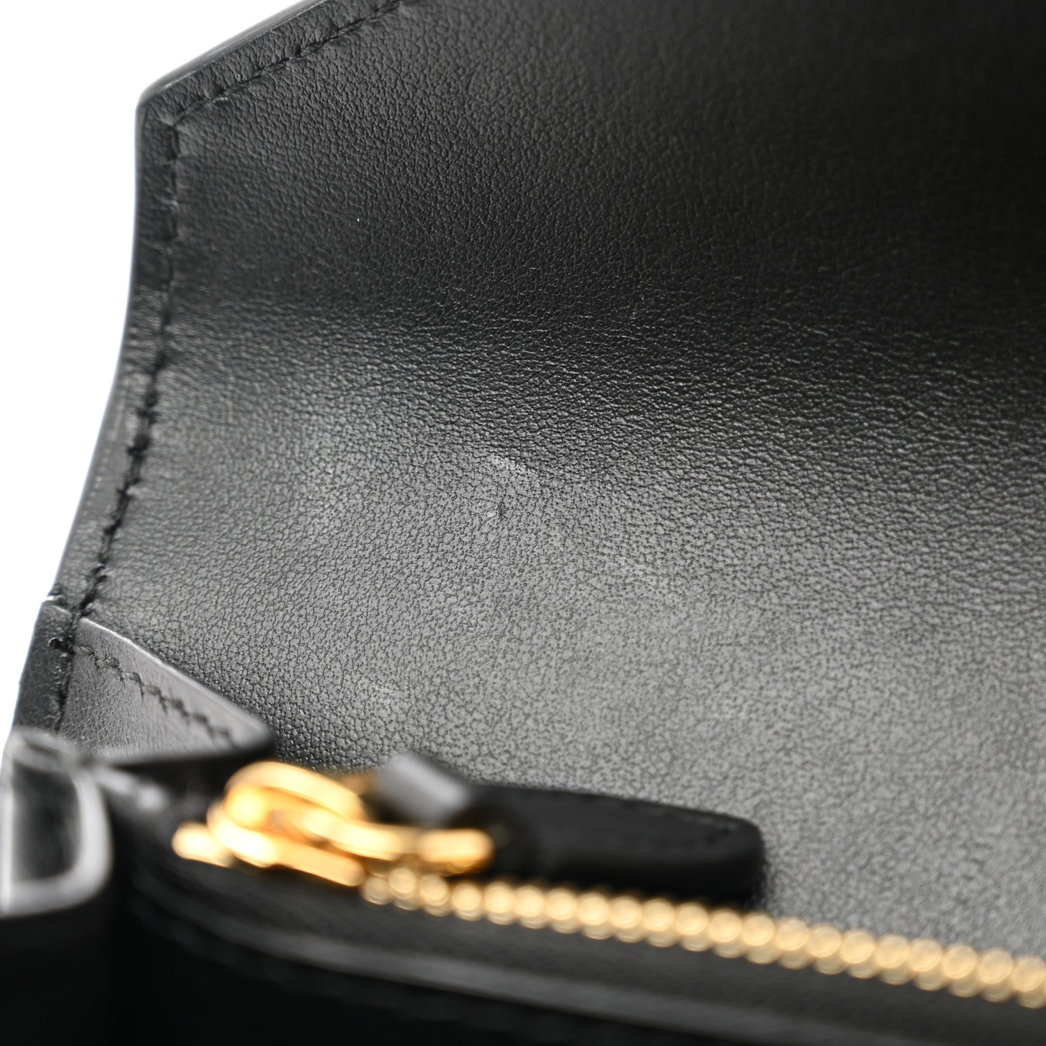 Burberry Vintage Check Grain Calfskin Halton Wallet Black 7 of 7