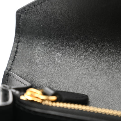 Burberry Vintage Check Grain Calfskin Halton Wallet Black 7 of 7