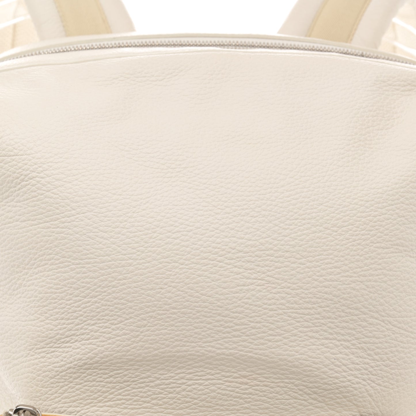 Canvas Calfskin Backpack Natural