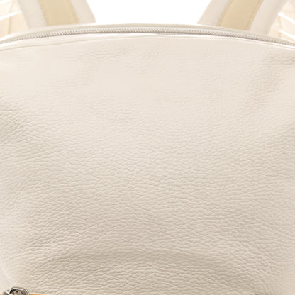 Bottega Veneta Canvas Calfskin Backpack Natural 8 of 14