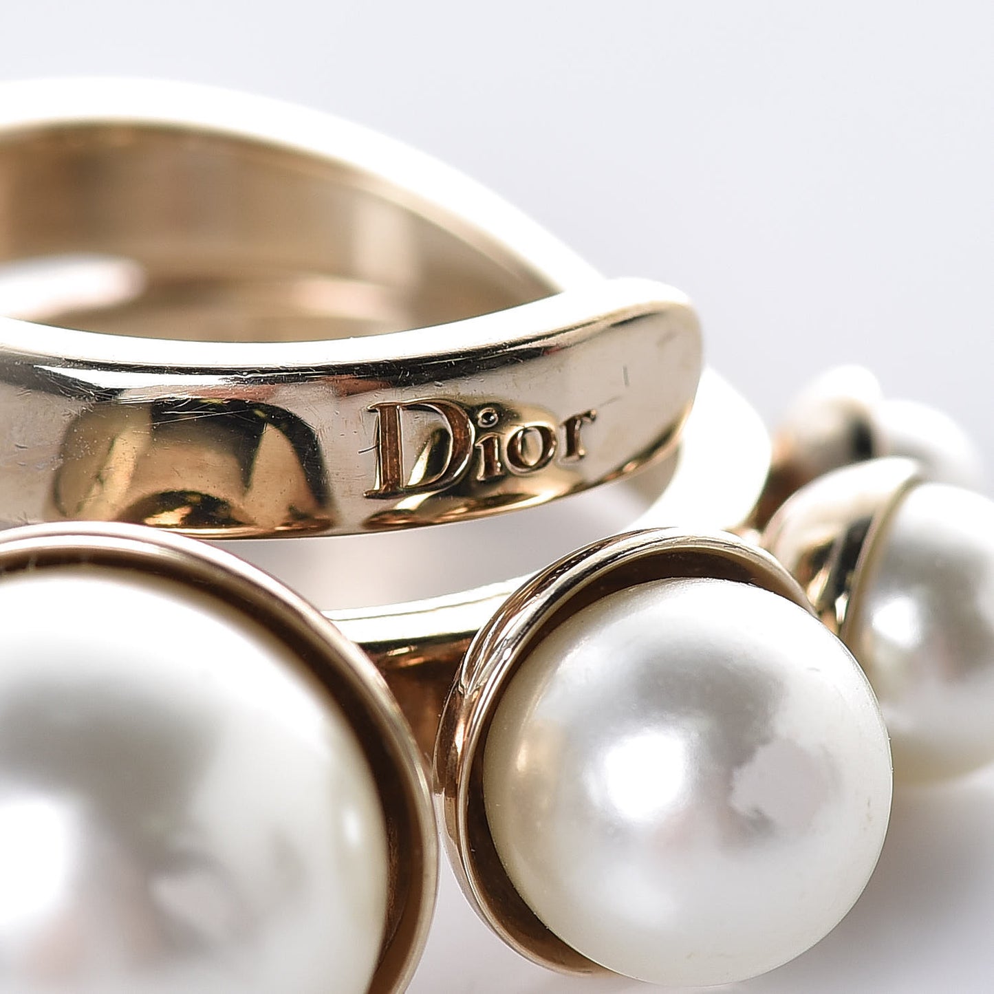 Pearl Perles Ring M Light Gold