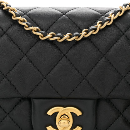 Chanel Lambskin Quilted Mini Rectangular Pearl Crush Flap Black 8 of 11