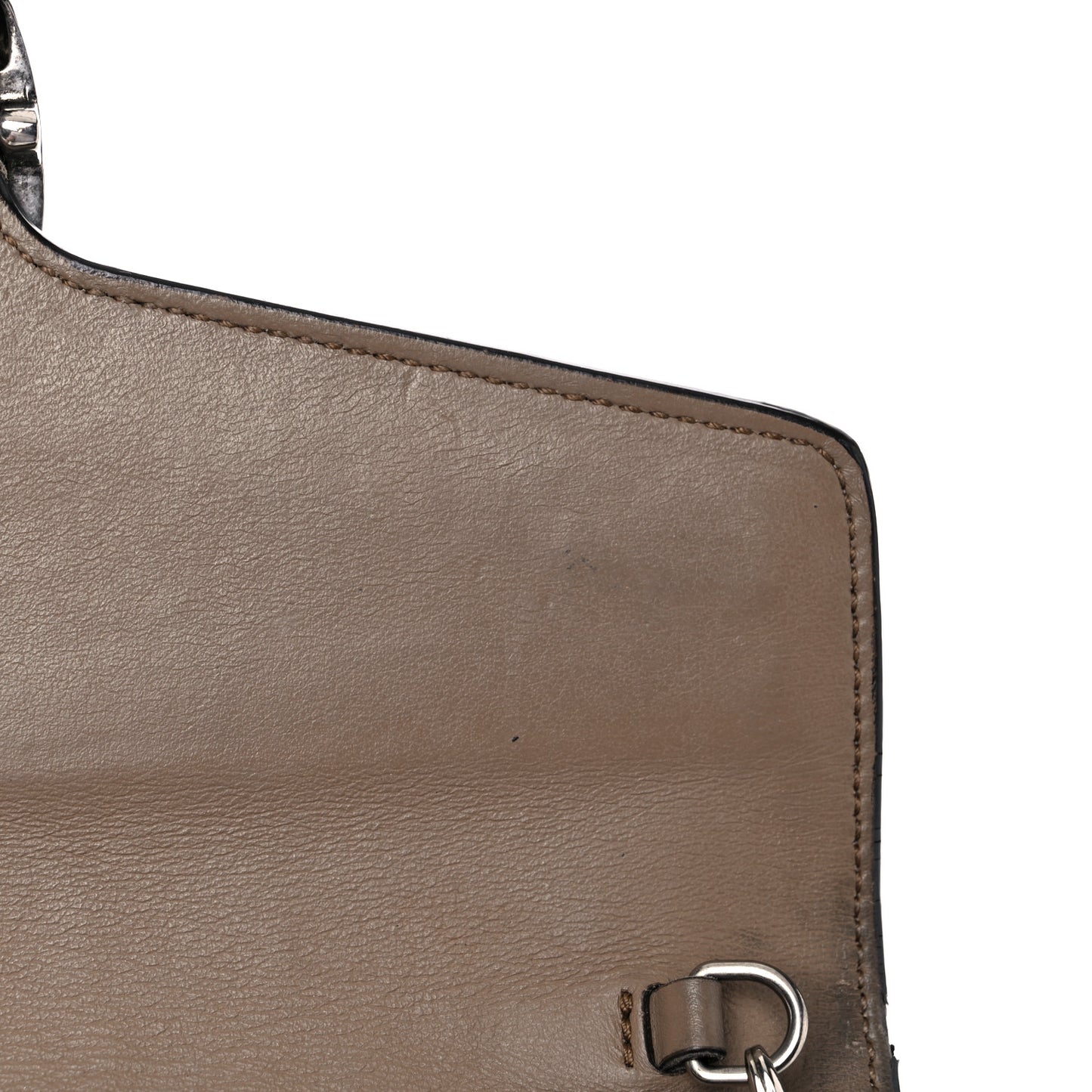 GG Supreme Monogram Mini Dionysus Chain Wallet Beige Taupe