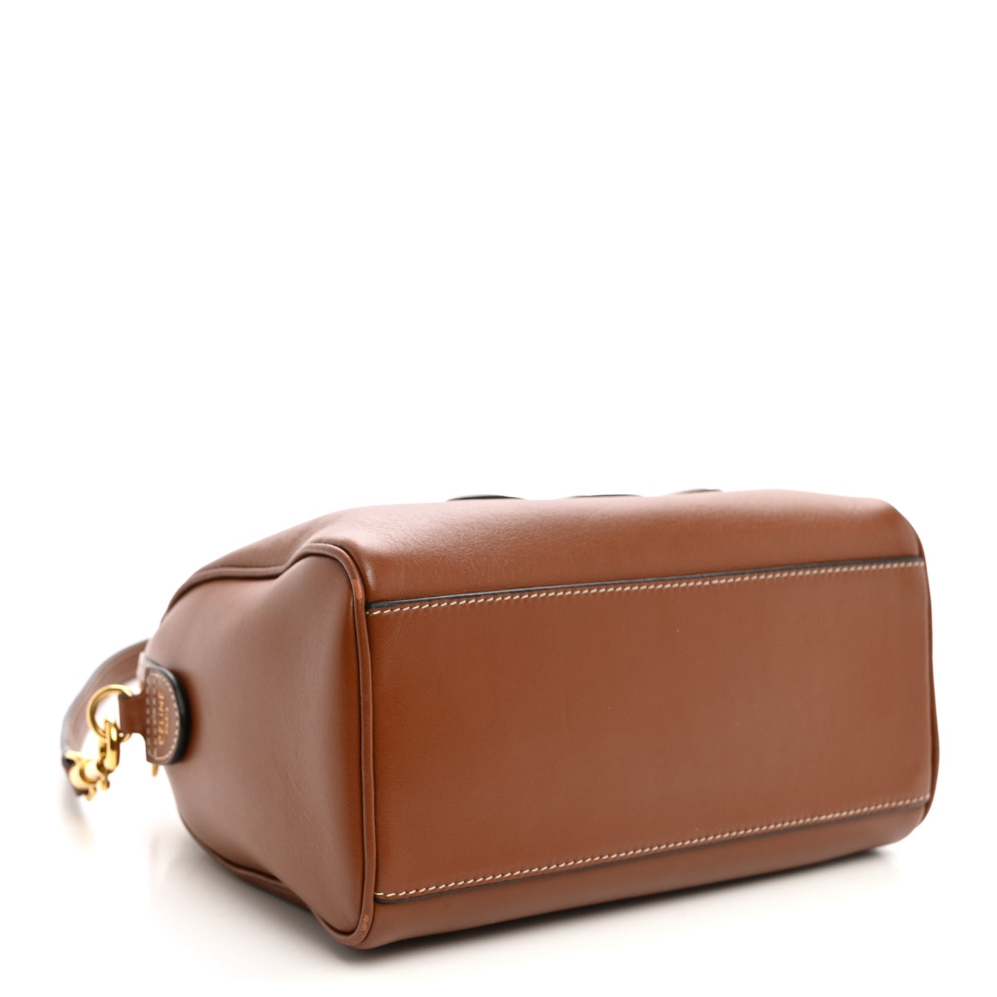 Smooth Calfskin Triomphe Small Boston Bag Tan