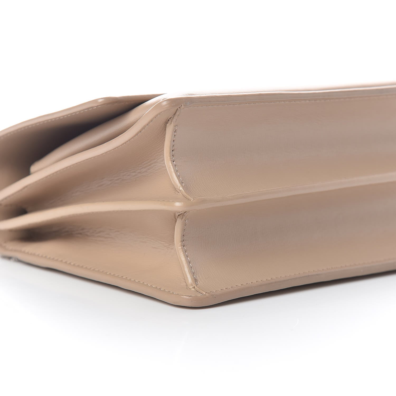 Saint Laurent Calfskin Medium Monogram Sunset Dark Beige 10 of 13