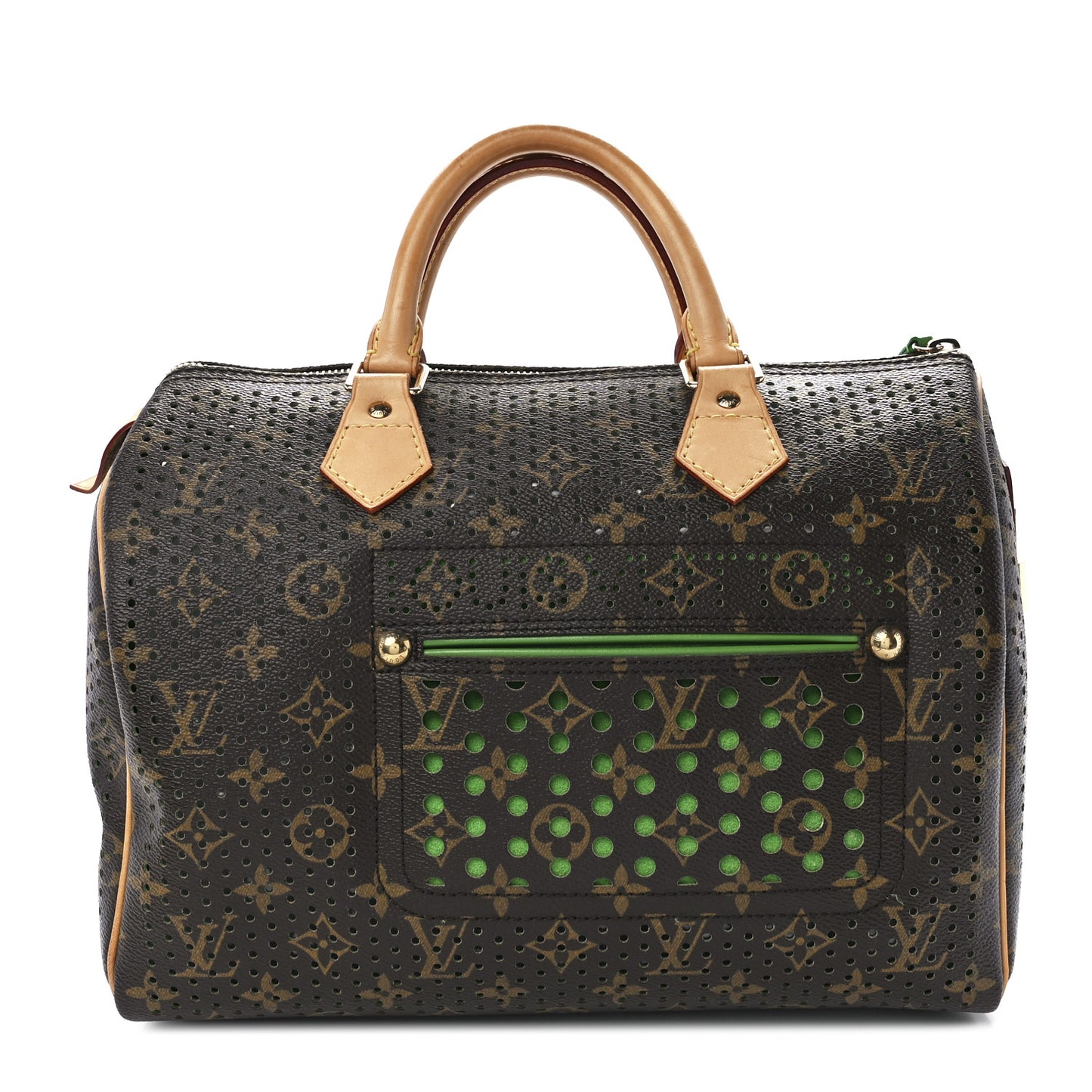 Monogram Perforated Speedy 30 Green