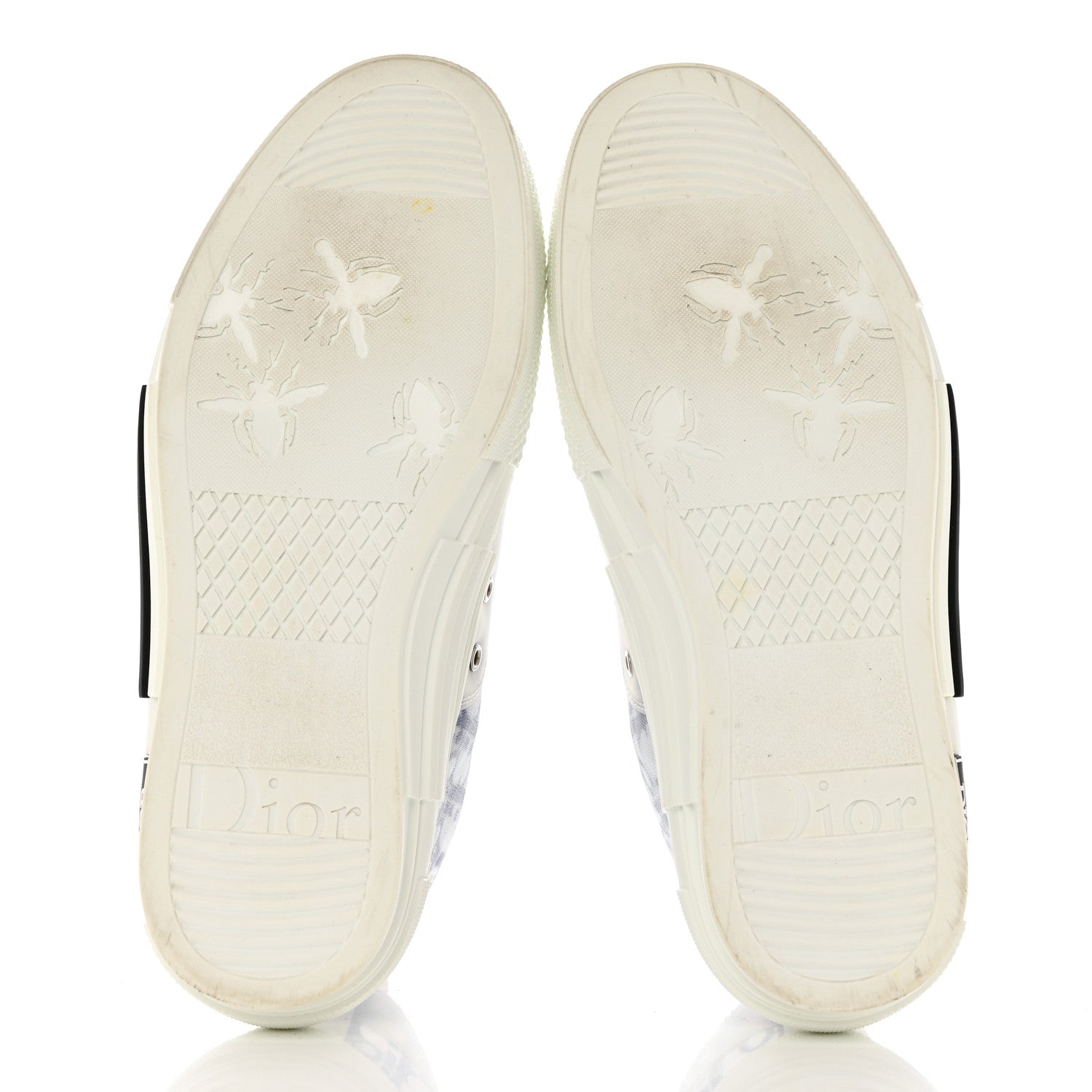 Christian Dior X KENNY SCARF Technical Canvas Oblique Patch Mens B23 High Top Sneakers 37 White Blue 5 of 9