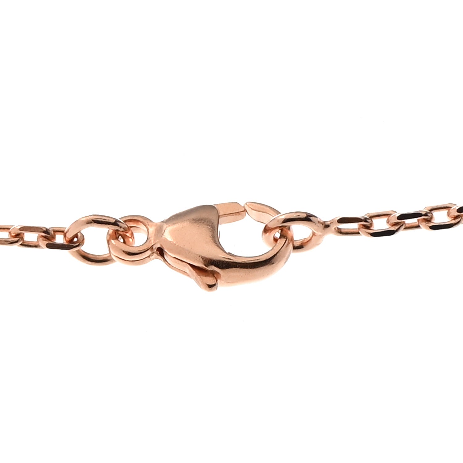 Hermes Lacquered Rose Gold Pop H Pendant Necklace Marron Glace 6 of 7