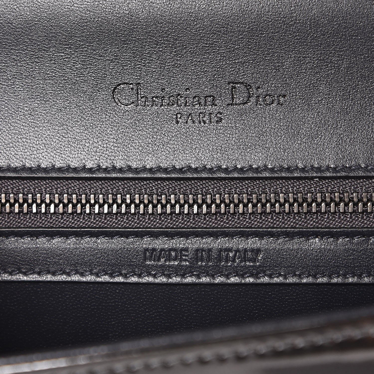 Christian Dior Metallic Patent Micro-Cannage Small Diorama Flap Bag Onyx Black 6 of 6