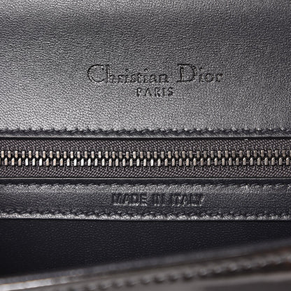 Christian Dior Metallic Patent Micro-Cannage Small Diorama Flap Bag Onyx Black 6 of 6