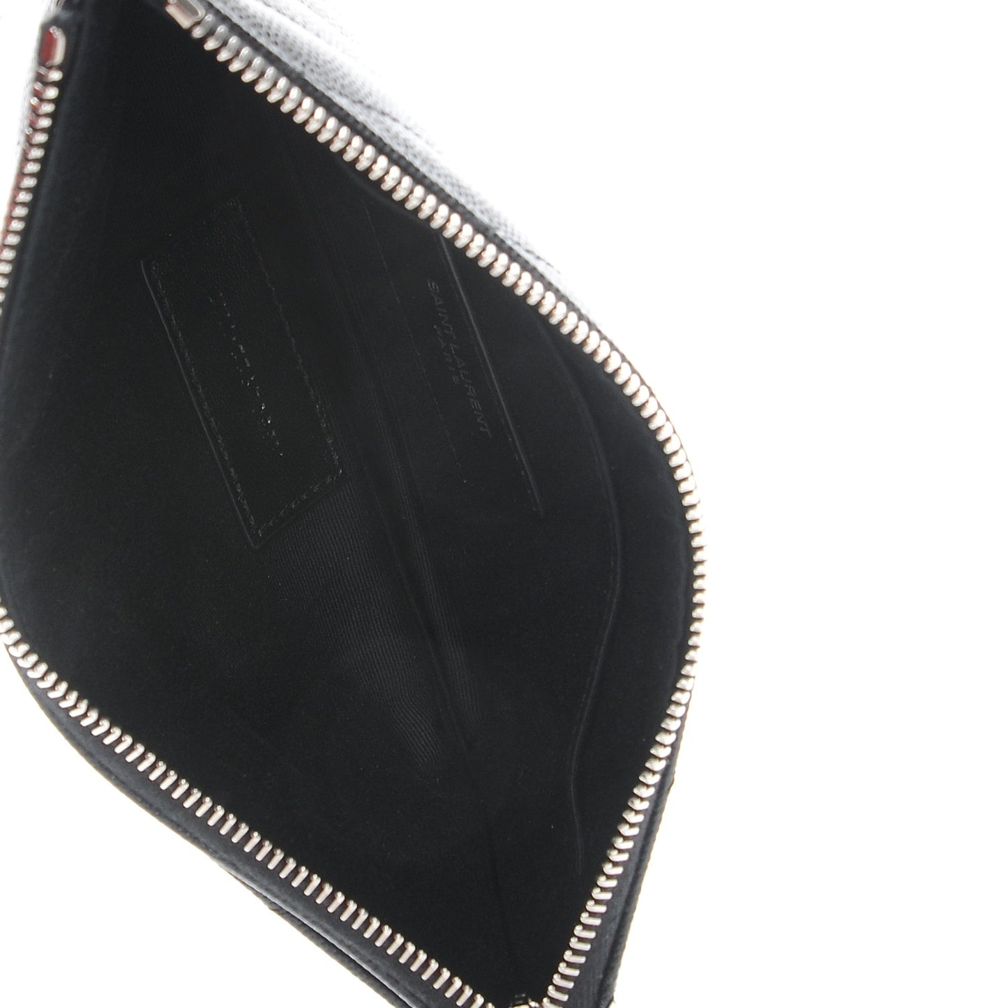 Grain De Poudre Chevron Monogram Bill Pouch Black