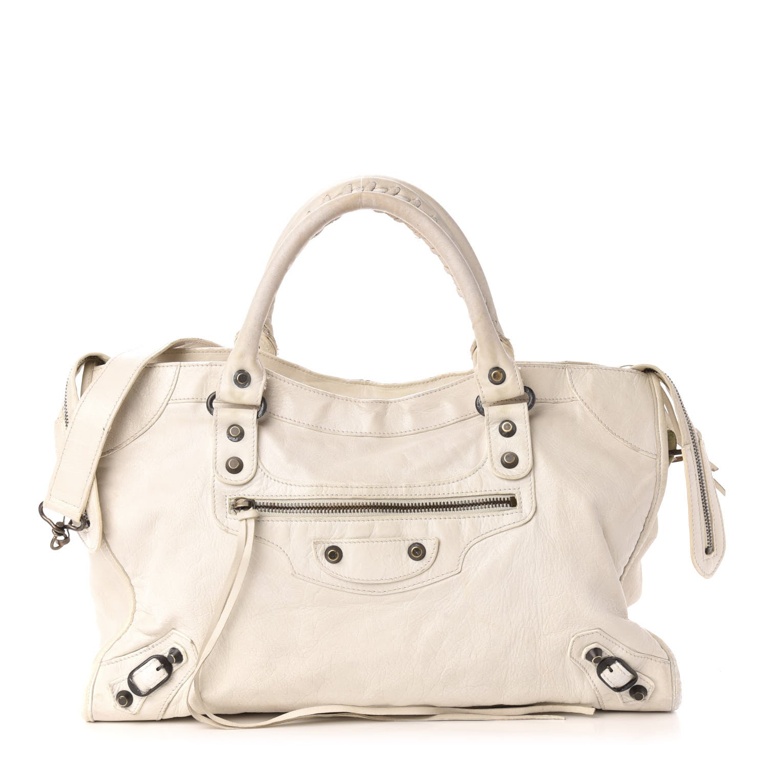 Balenciaga Agneau Classic Hardware City White 4 of 25