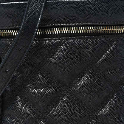 Saint Laurent Grain de Poudre Quilted 80's Vanity Bag Black 7 of 9
