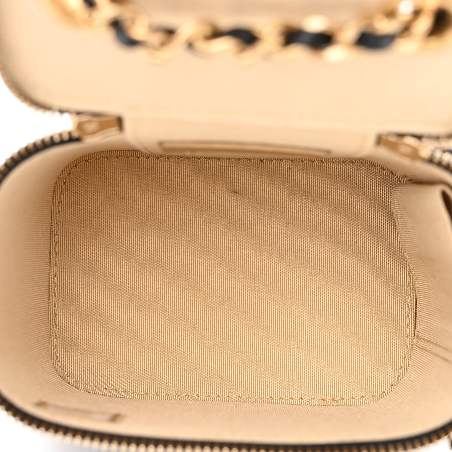 Chanel Lambskin Quilted Mini Pearl Crush Vanity Case With Chain Black 5 of 10