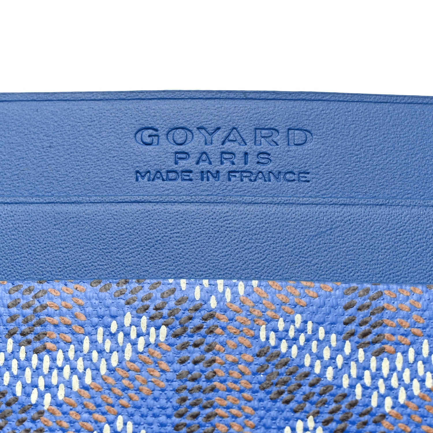 Goyard Goyardine Saint Sulpice Card Holder Sky Blue 6 of 7