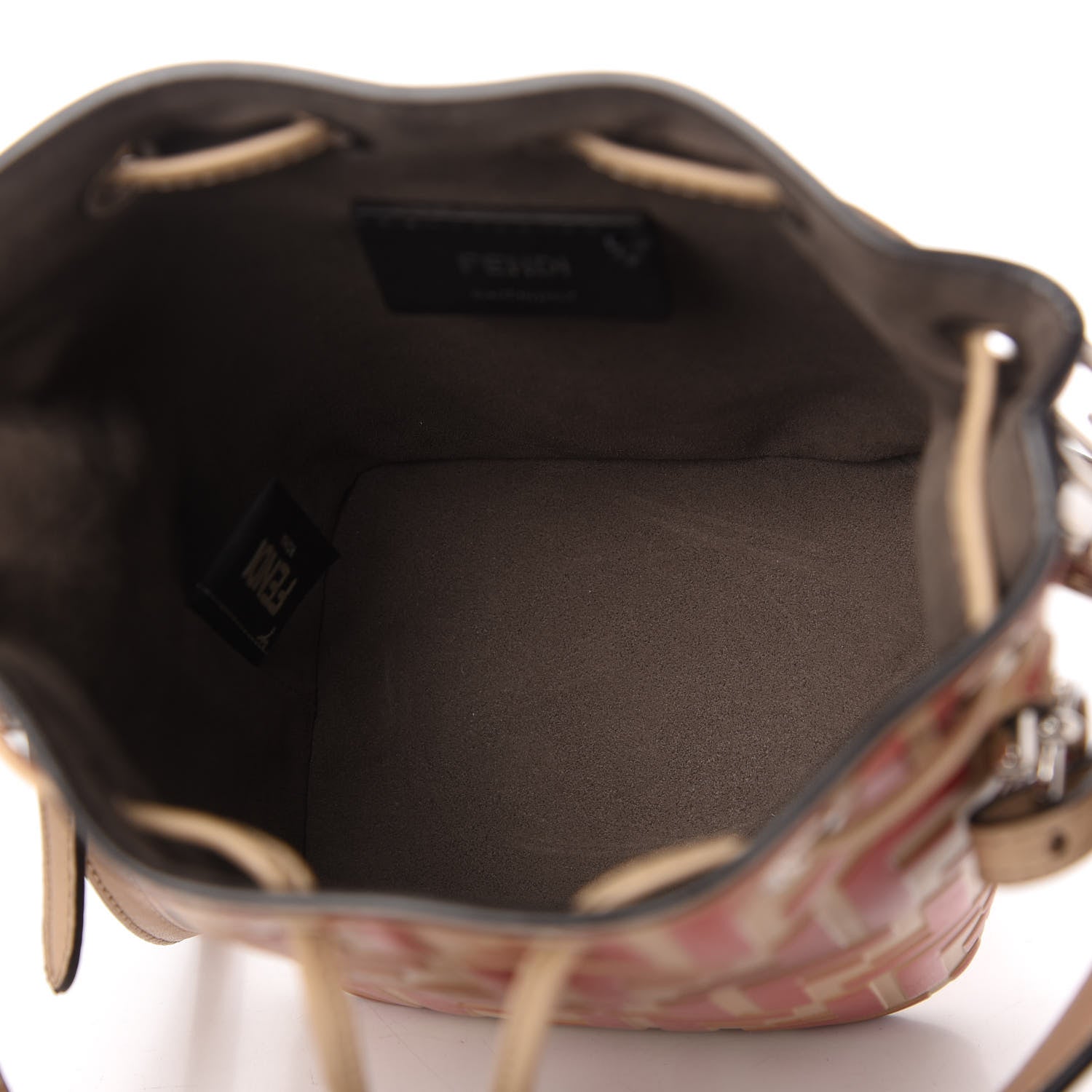 Fendi Vitello Liberty F is Fendi FF Embossed Mini Mon Tresor Bucket Bag Amido Fiamma 5 of 11
