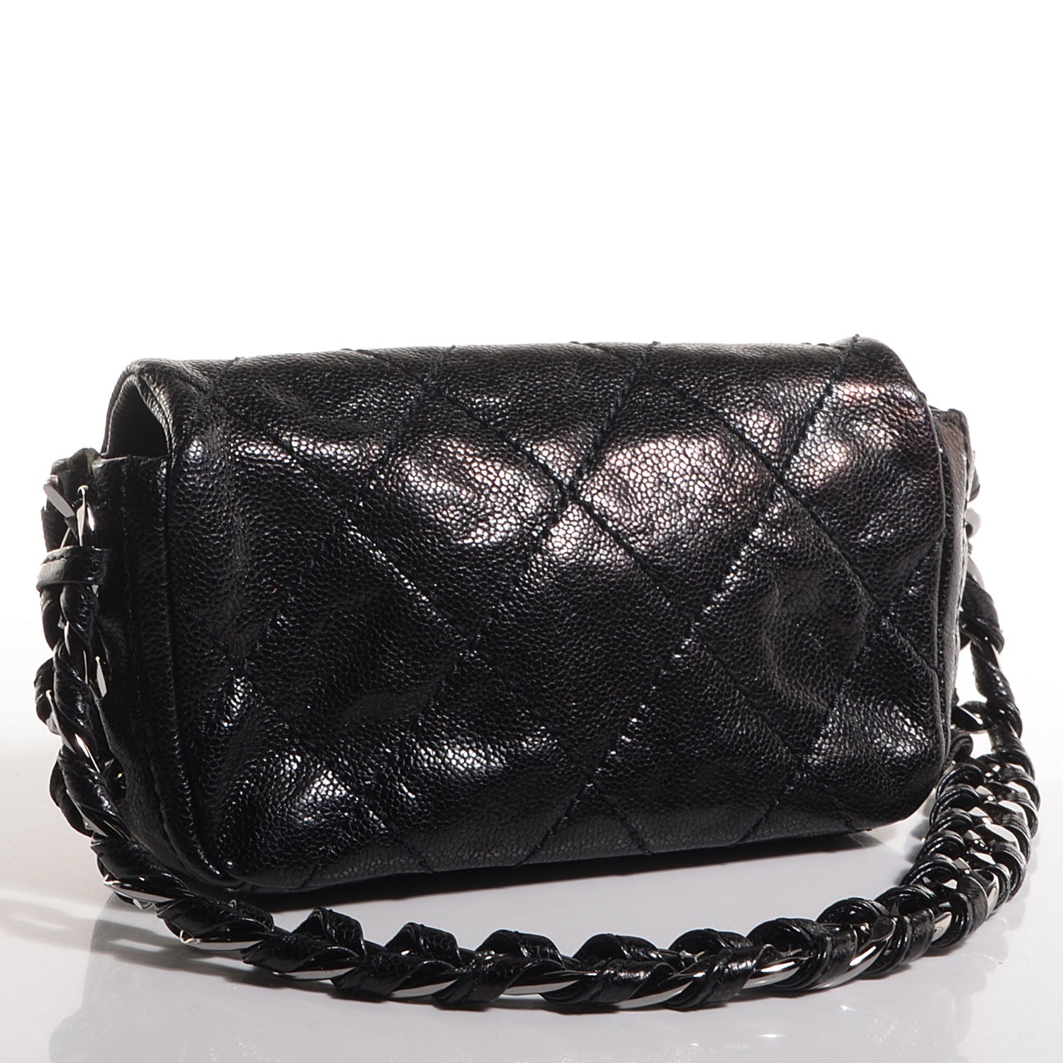 Chanel Glazed Caviar Mini Modern Chain Flap Black 3 of 7