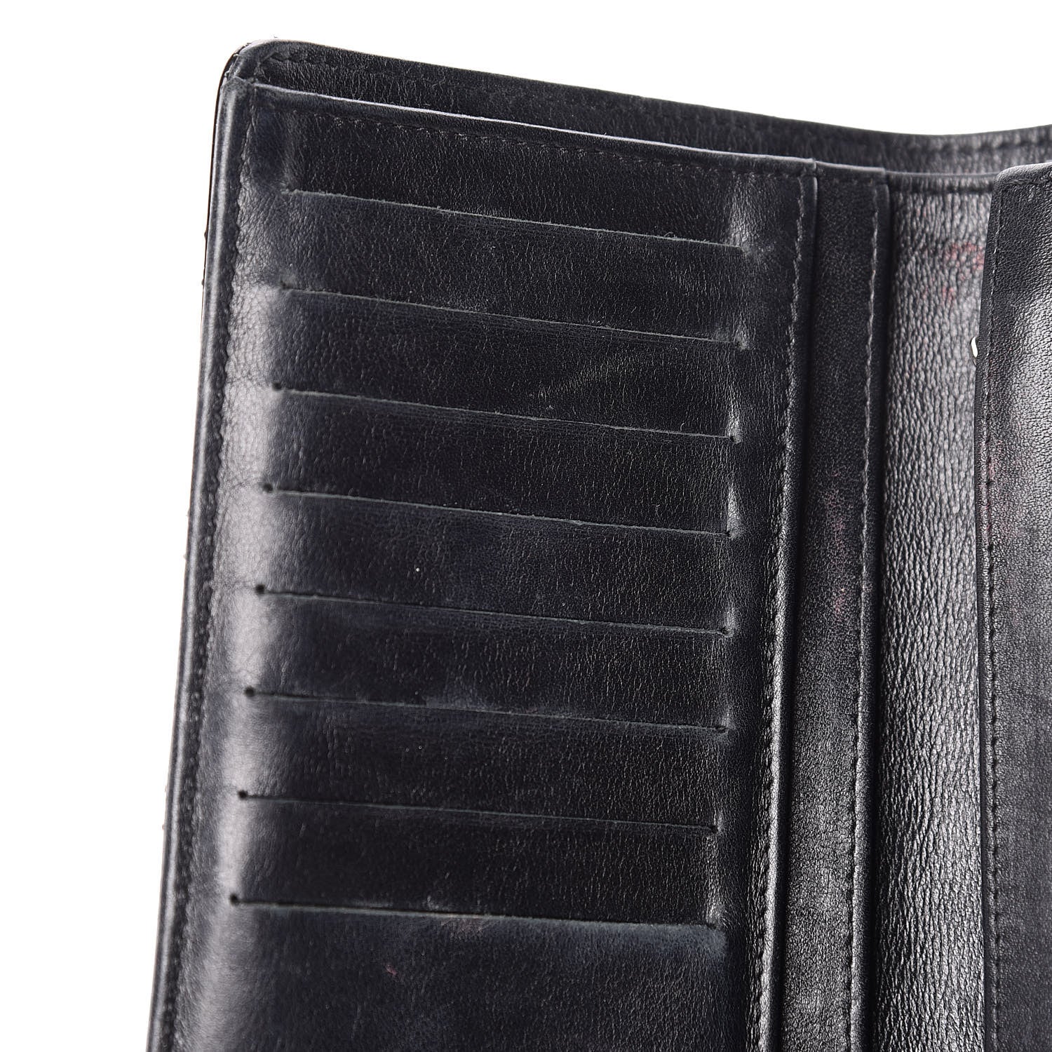 Chanel Patent Quilted Yen Wallet Black 9 of 16