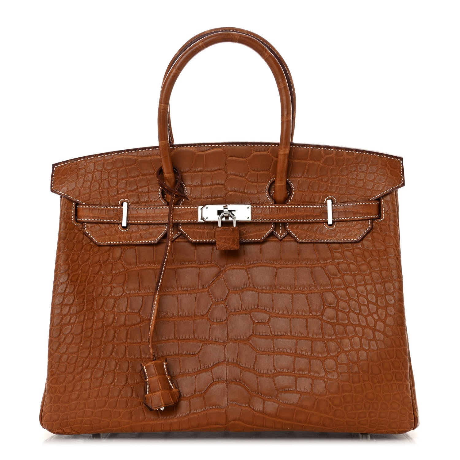 Hermes Matte Alligator Birkin 35 Fauve 1 of 13