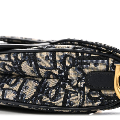 Christian Dior Oblique Mini Saddle Bag Blue 10 of 10