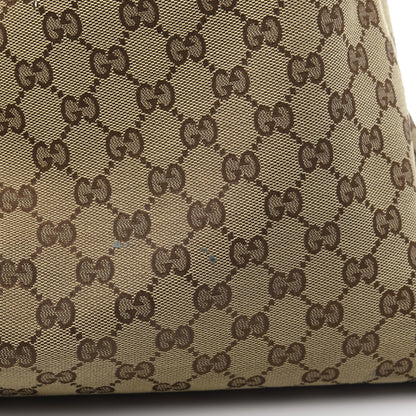 Gucci Monogram Large Horsebit Chain Hobo Dark Brown 14 of 17
