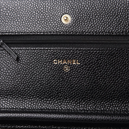 Chanel Caviar Quilted Wallet On Chain WOC Black 8 of 11