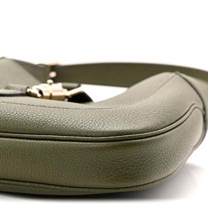 Gucci Sea Calfskin Web Medium Jackie 1961 Hobo Dark Green 10 of 10