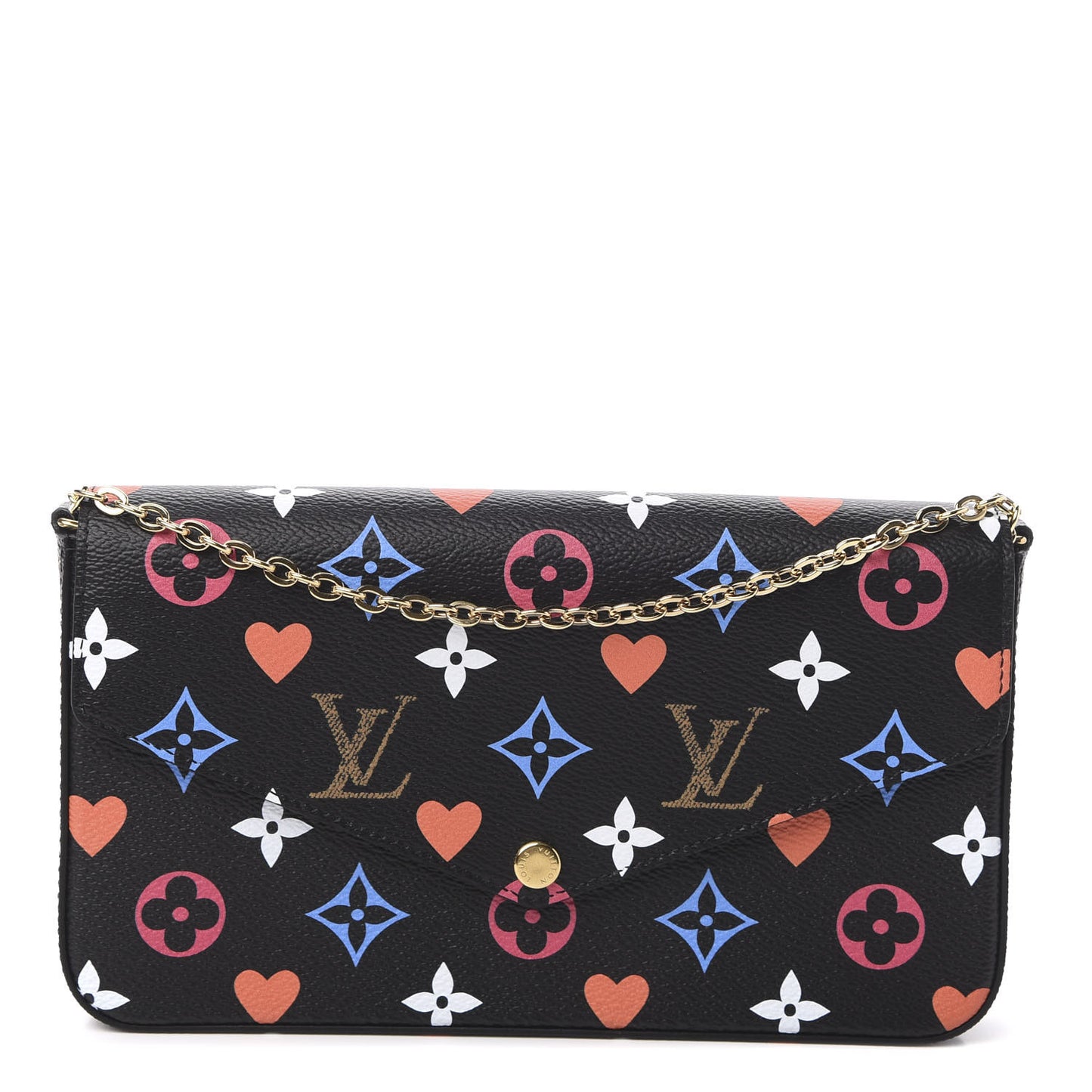 Game On Felicie Chain Wallet Black