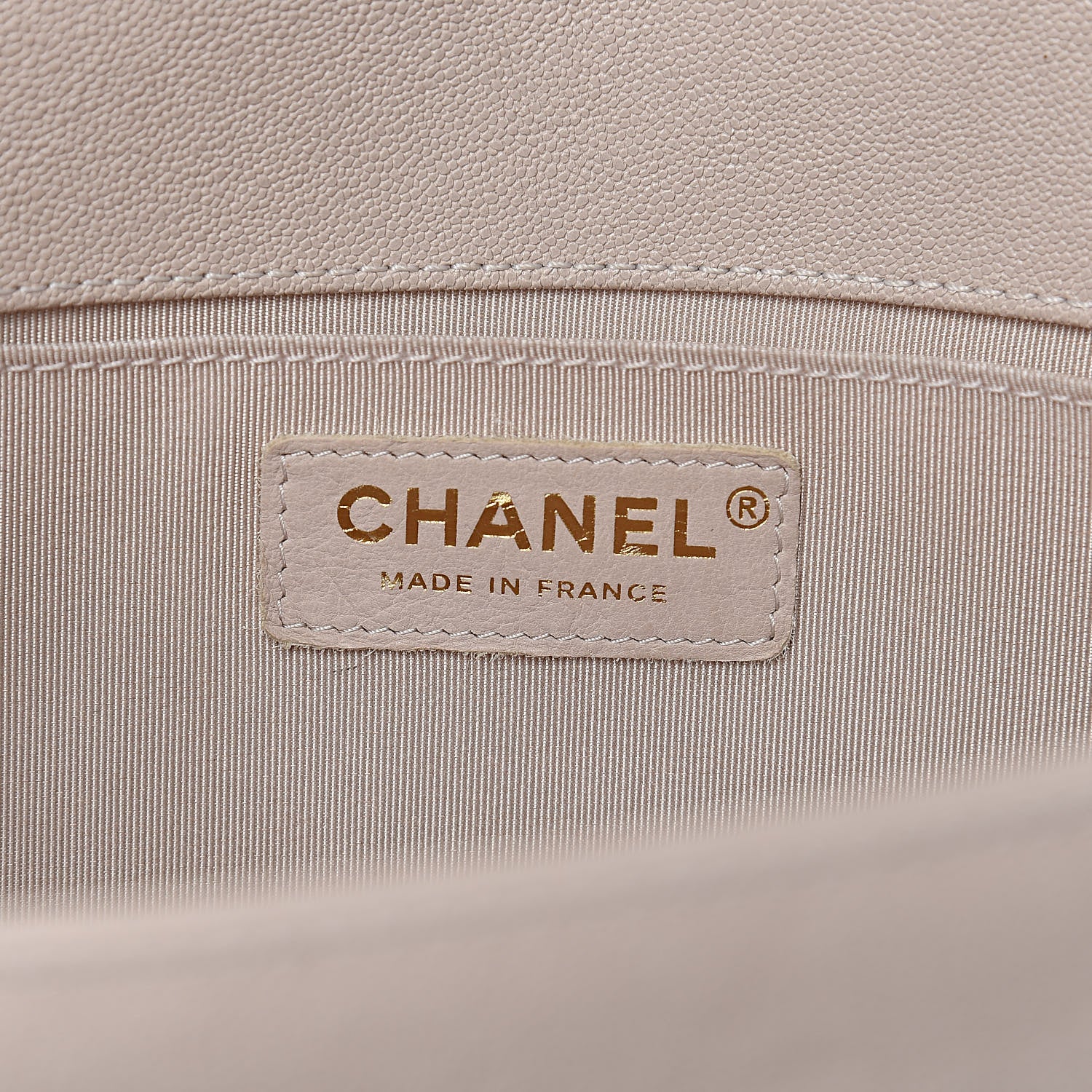 Chanel Caviar Quilted Medium Boy Flap Beige 6 of 10