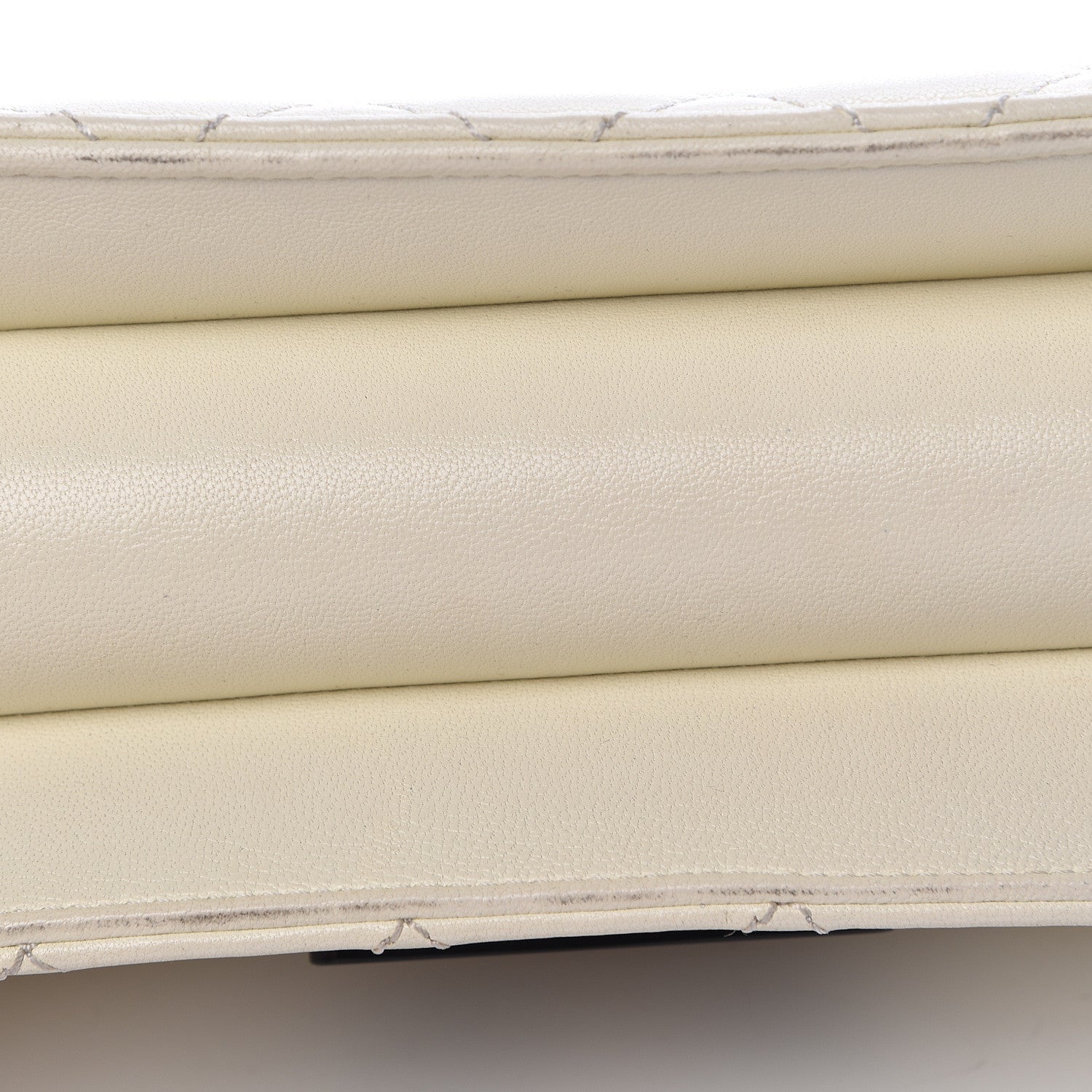Chanel Sheepskin Quilted Beauty Lock Flap White 18 of 31