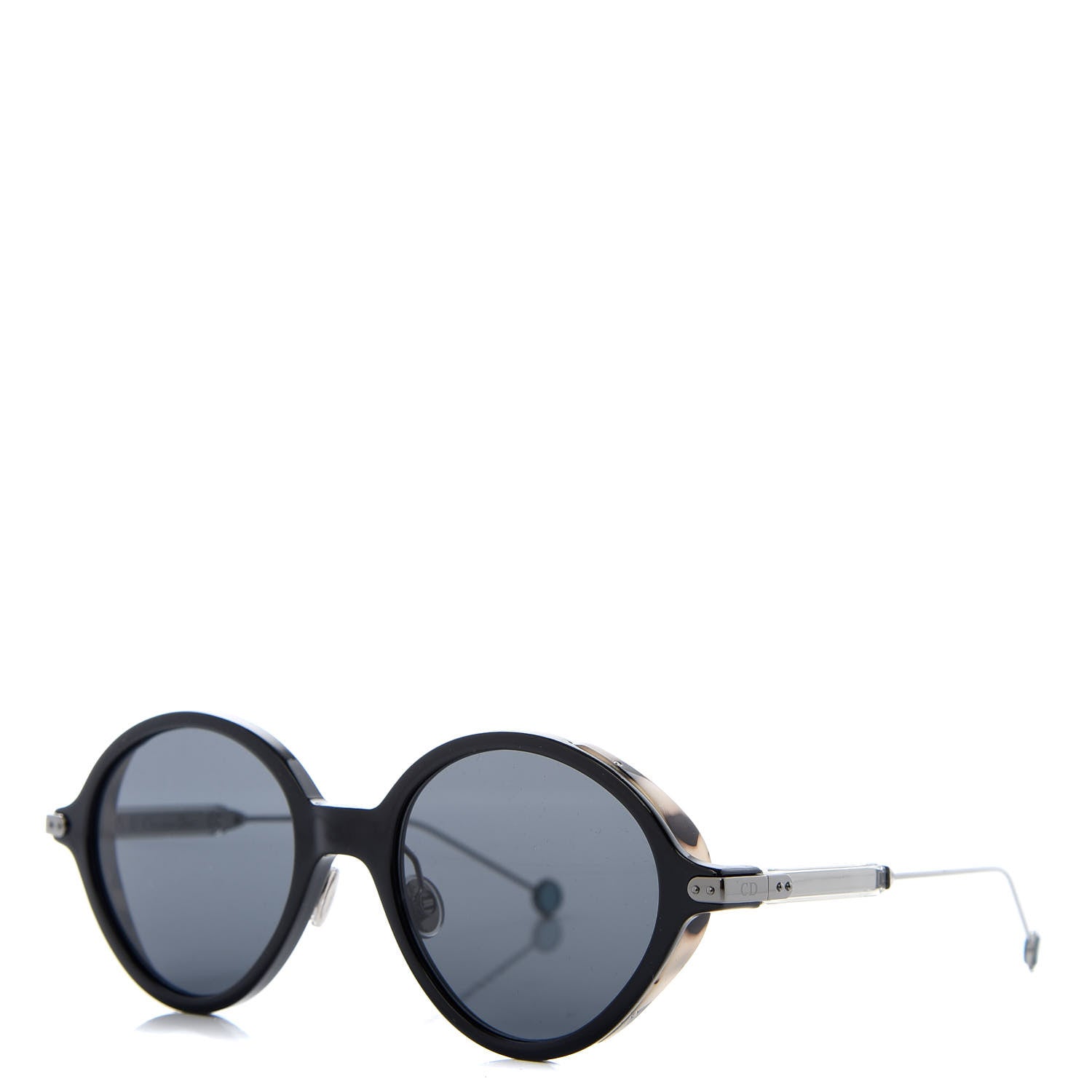 Christian Dior Acetate Umbrage Round Sunglasses Tortoise Black 1 of 7