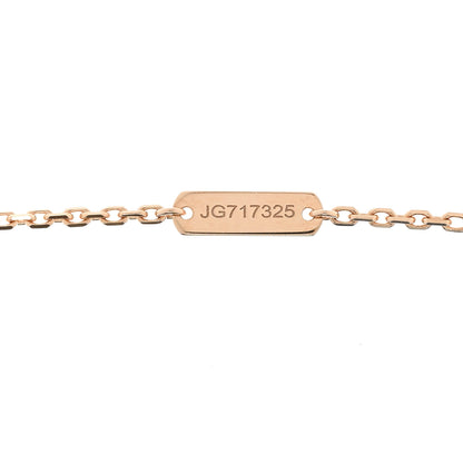Van Cleef & Arpels 18K Rose Gold Diamond Pink Mother of Pearl Vintage Alhambra Pendant Necklace 5 of 5