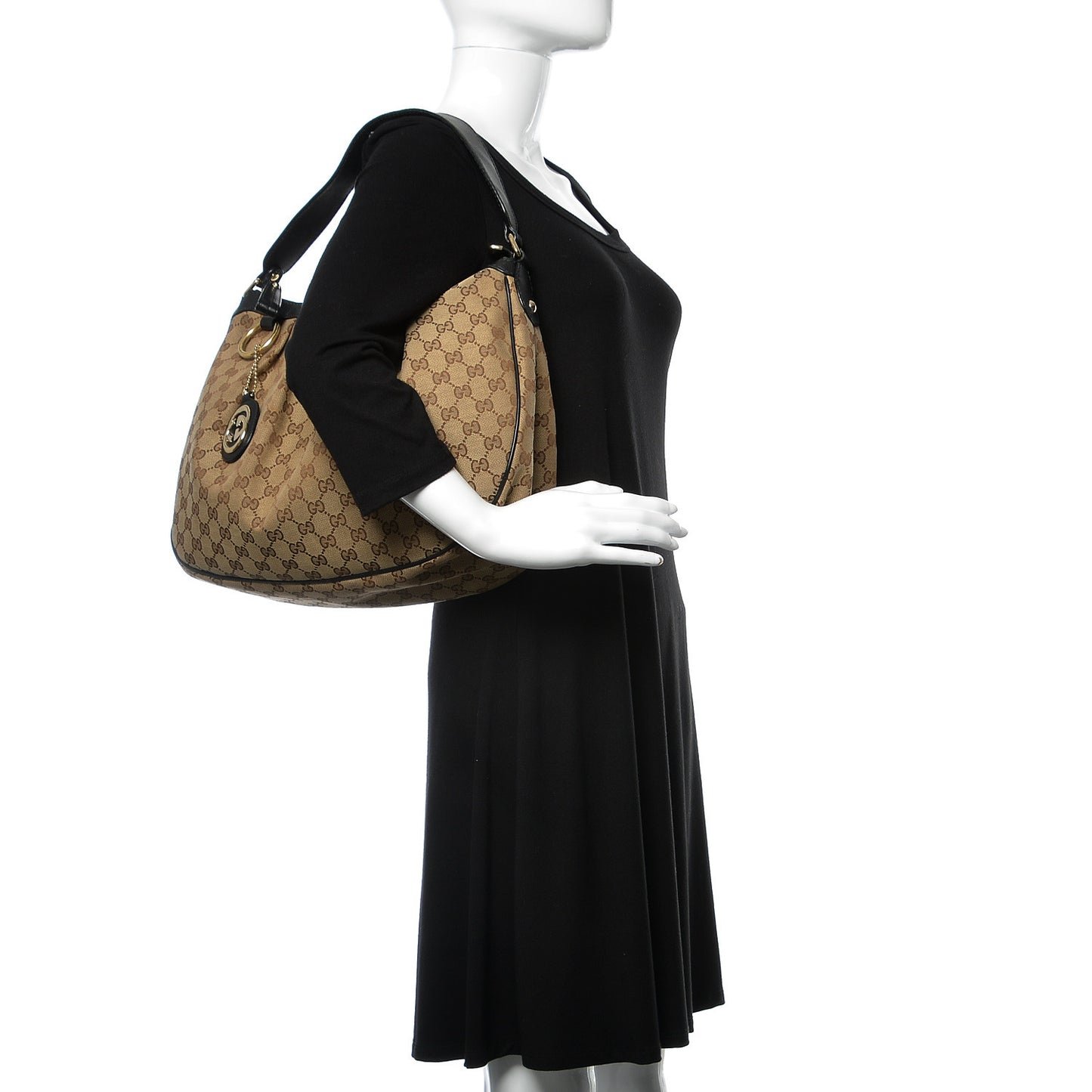 Monogram Medium Sukey Hobo Black