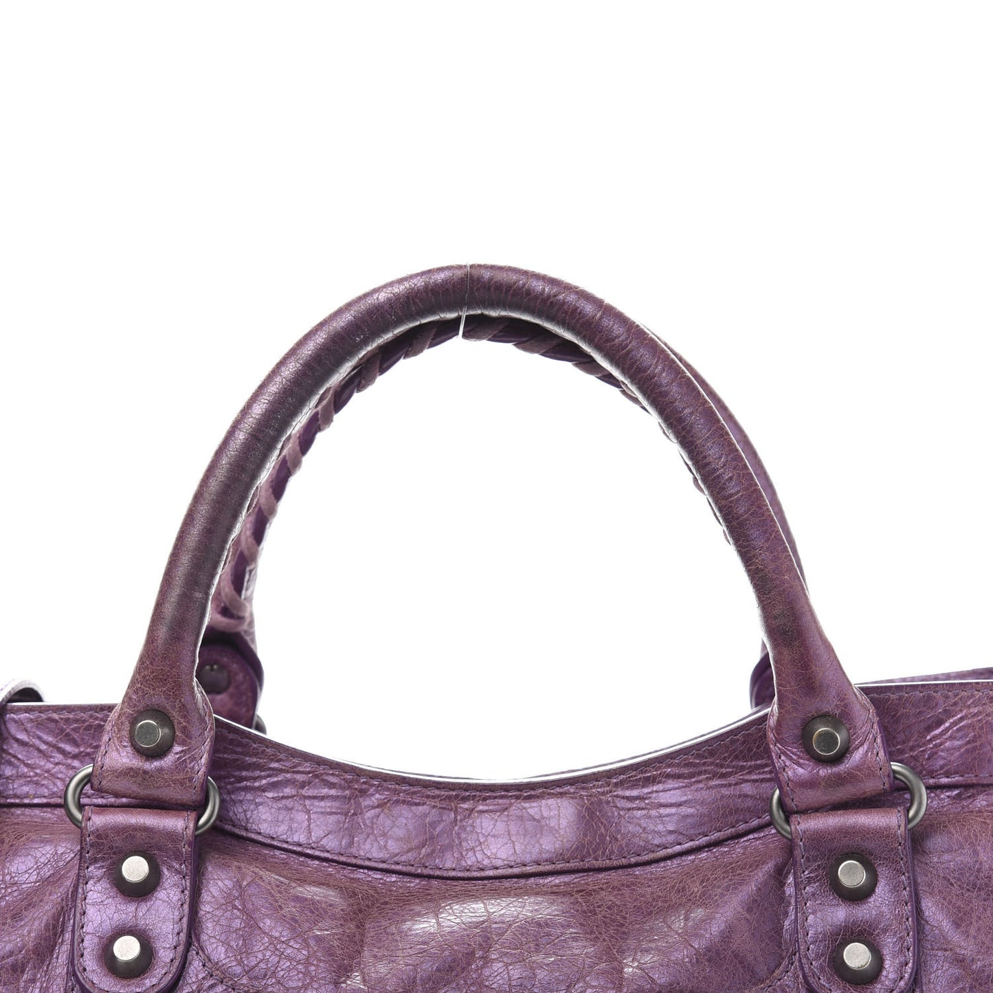 Agneau Classic Hardware City Metallic Purple
