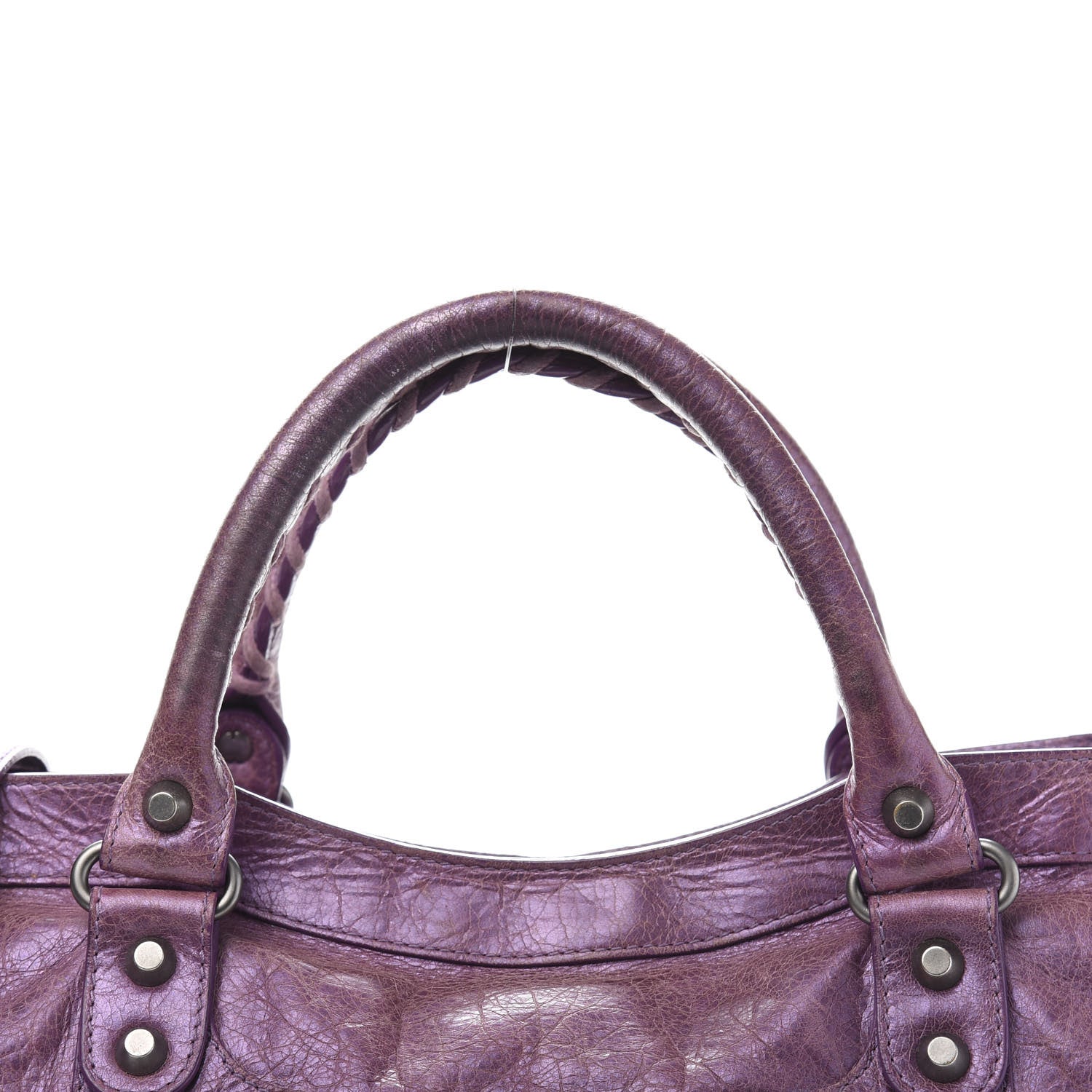 Balenciaga Agneau Classic Hardware City Metallic Purple 13 of 16