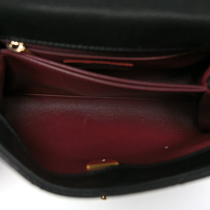 Chanel Caviar Lizard Embossed Quilted Mini Coco Handle Flap Black 5 of 10