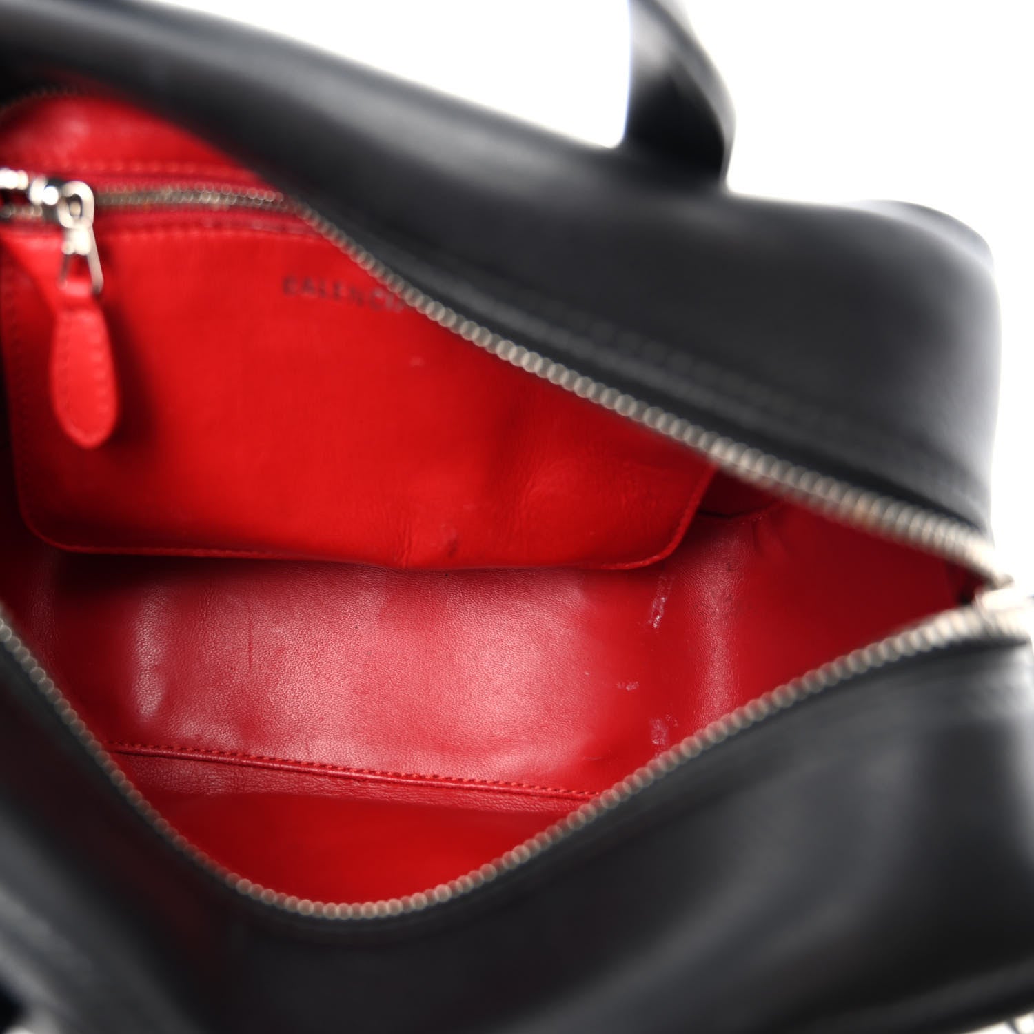 Balenciaga Shiny Day Calfskin XS Triangle Square Bag Black 5 of 12