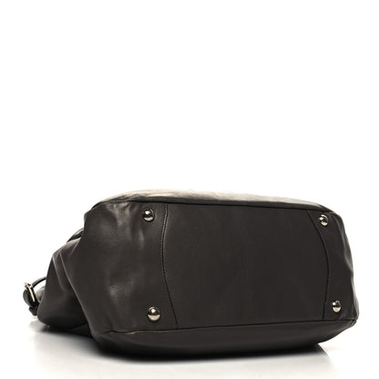 Prada Soft Calf Shoulder Bag Dark Grey 4 of 12