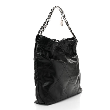 Chanel Shiny Calfskin Quilted Chanel 22 Black 4 of 11