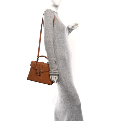 Louis Vuitton Ostrich Rose Des Vents PM Cognac 3 of 11