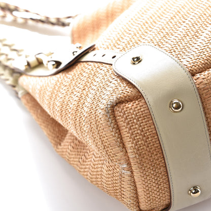 Gucci Straw Medium Pelham Shoulder Bag Off White 14 of 28