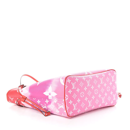 Louis Vuitton Monogram Escale Neverfull MM Rouge 4 of 10